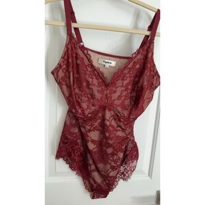 Raspberry Lace Shapewear Bodysuit